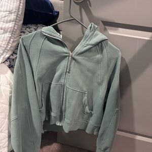 Scuba oversized full zip hoodie